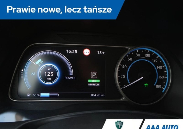 Nissan Leaf cena 66000 przebieg: 38427, rok produkcji 2018 z Żary małe 379